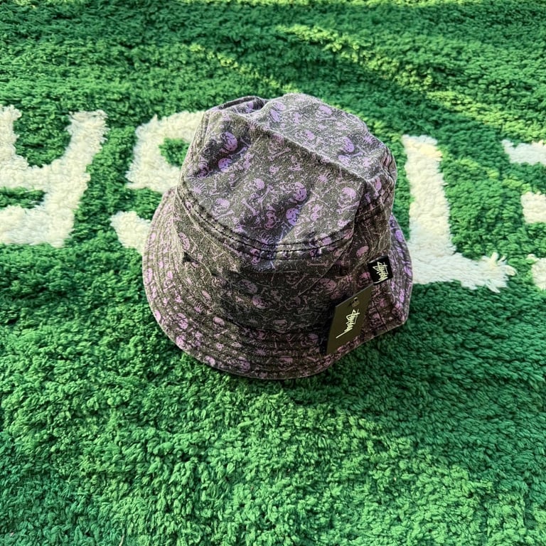 Stüssy Skull Print Bucket Hat - 9