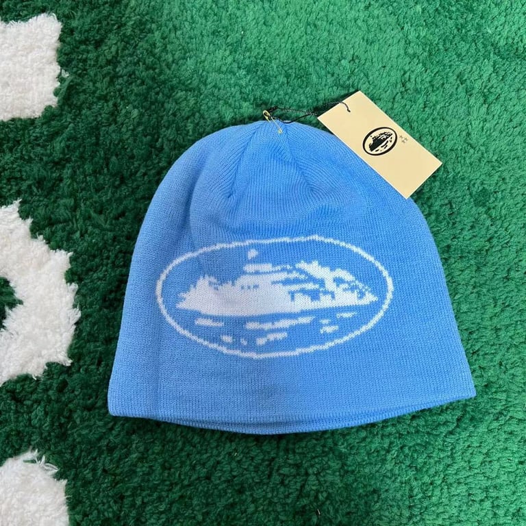 Corteiz Alcatraz Beanie Black & Blue - 2