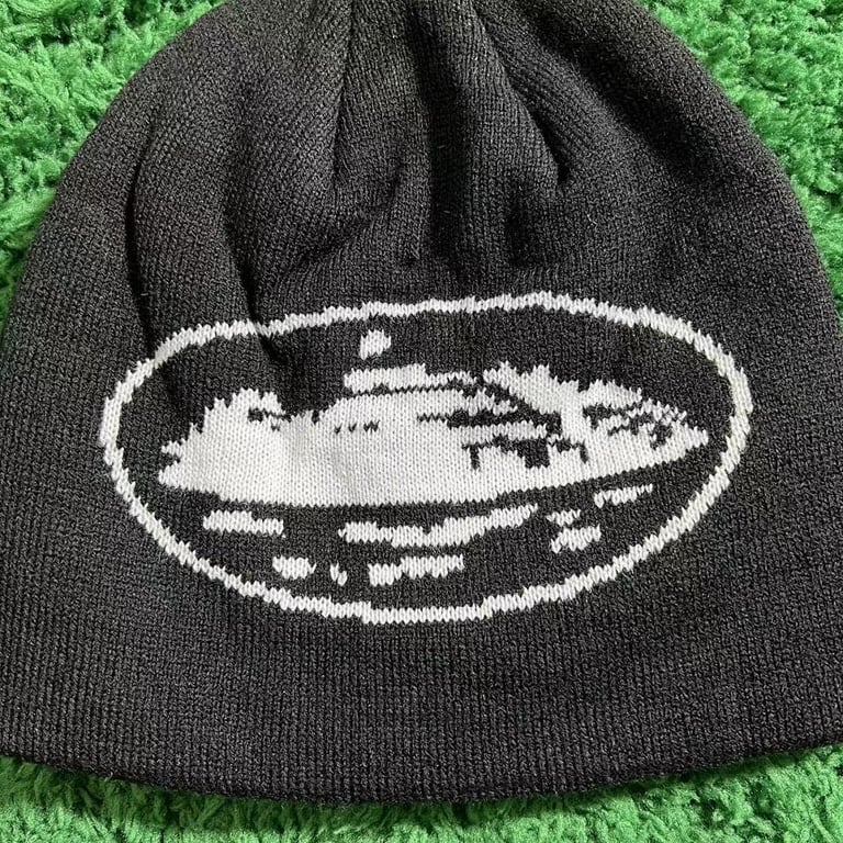 Corteiz Alcatraz Beanie Black & Blue - 4