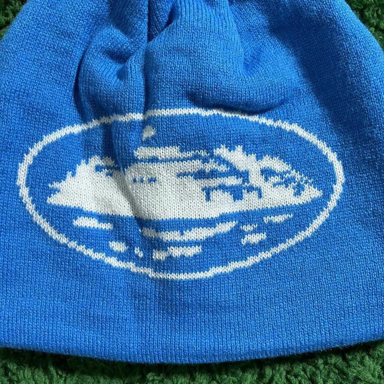 Corteiz Alcatraz Beanie Black & Blue - 5