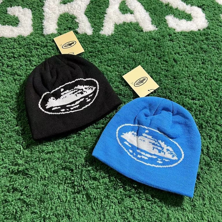 Corteiz Alcatraz Beanie Black & Blue - 10