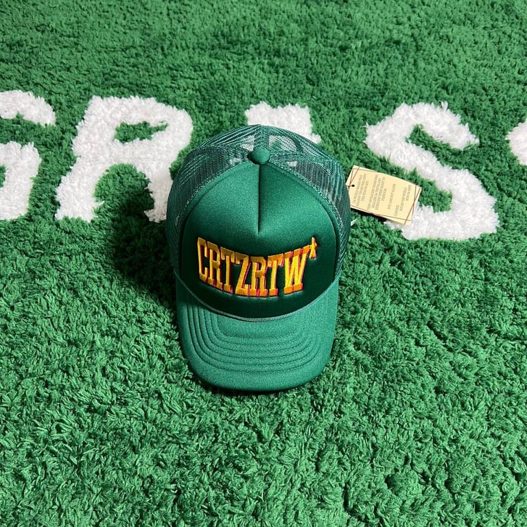 Corteiz CRTZRTW Trucker Hat Green - 12