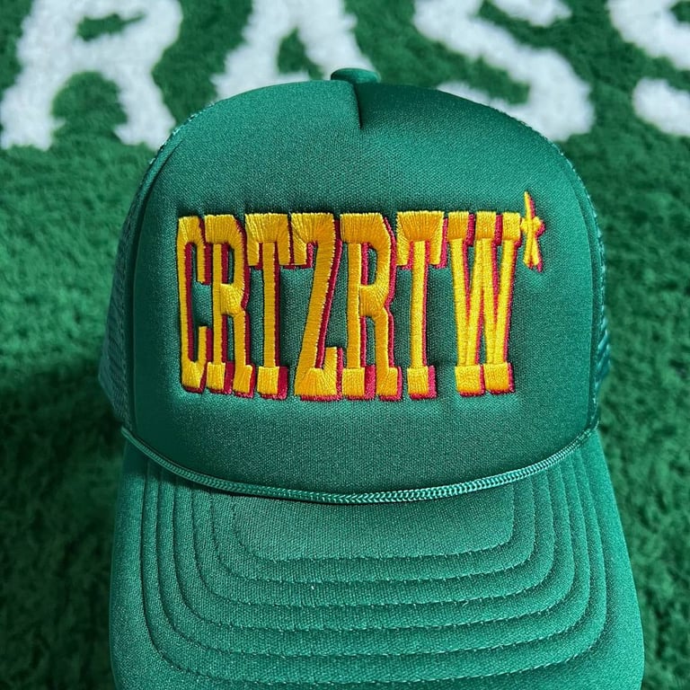 Corteiz CRTZRTW Trucker Hat Green - 9