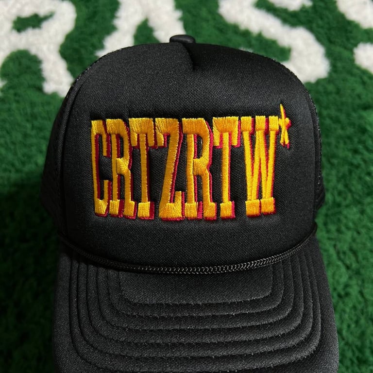 Corteiz CRTZRTW Trucker Hat Black - 16