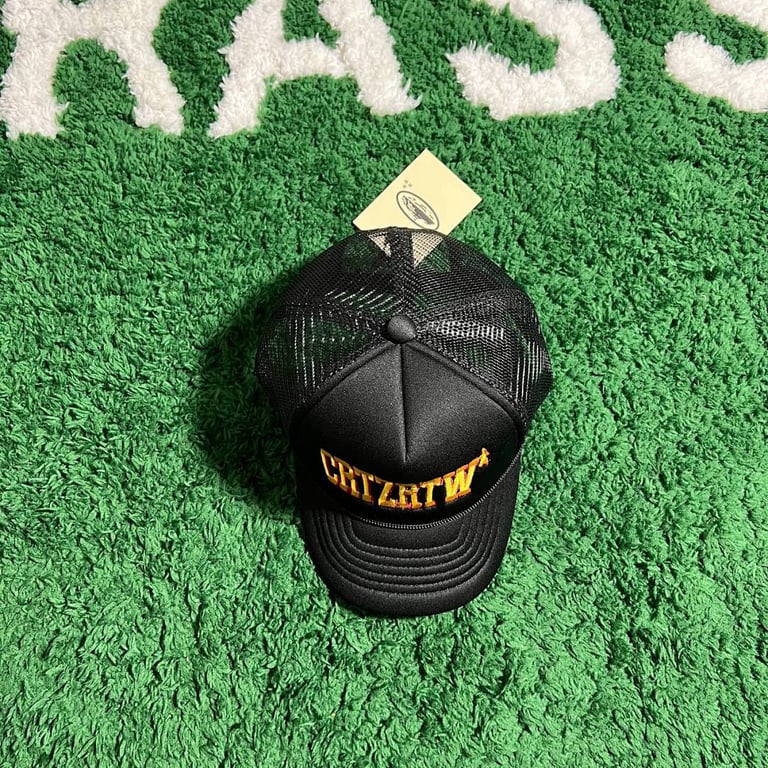 Corteiz CRTZRTW Trucker Hat Black - 9