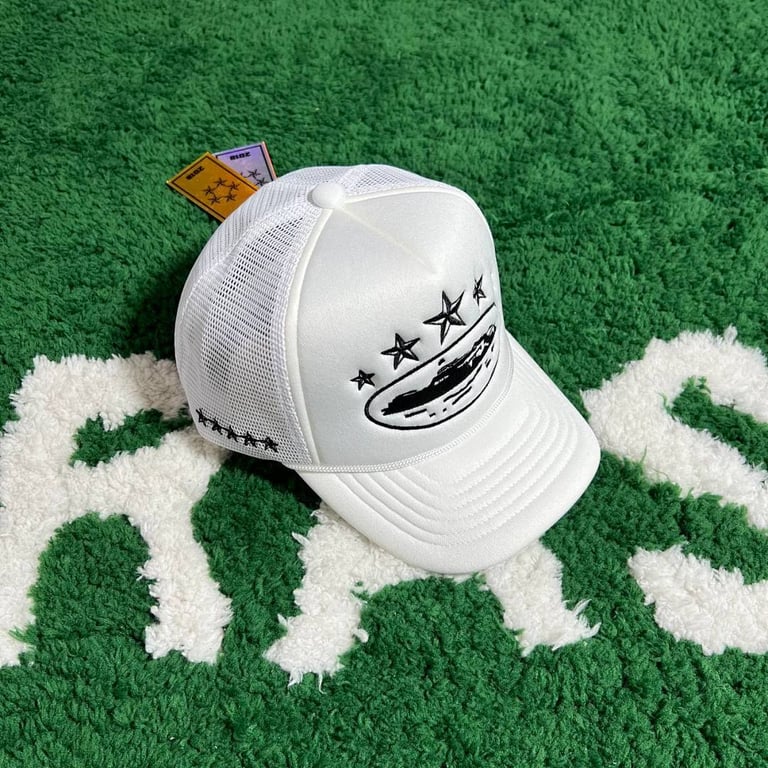 Corteiz 5 Star Trucker Hat Black - 6