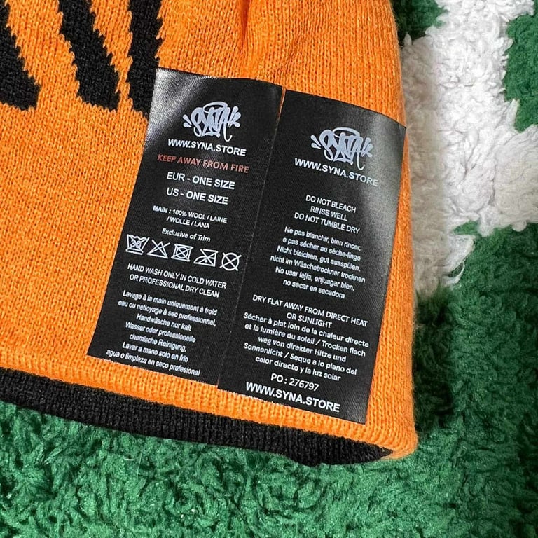 Syna World Beanie Orange Black - 6