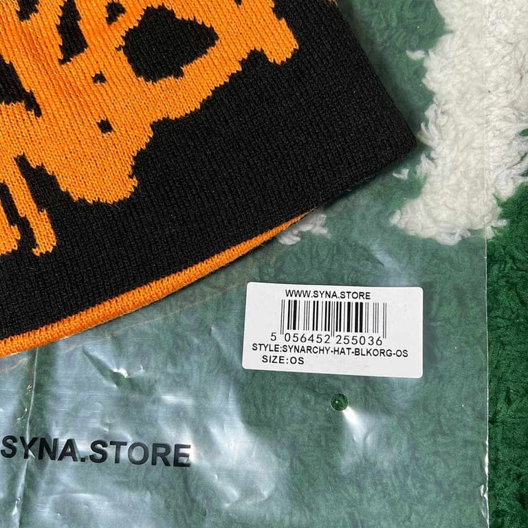 Syna World Beanie Orange Black - 9