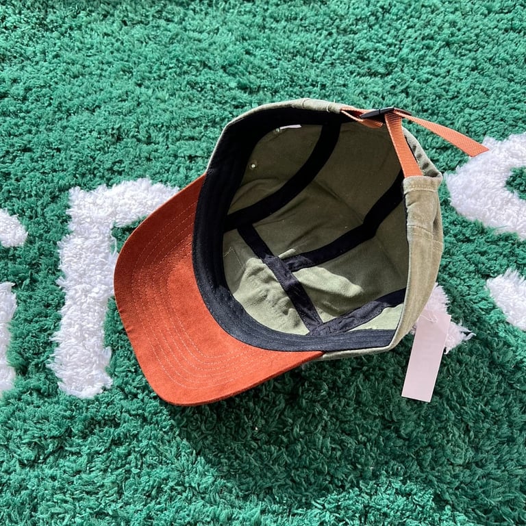 Supreme 5-Panel Camp Cap Olive Orange - 3