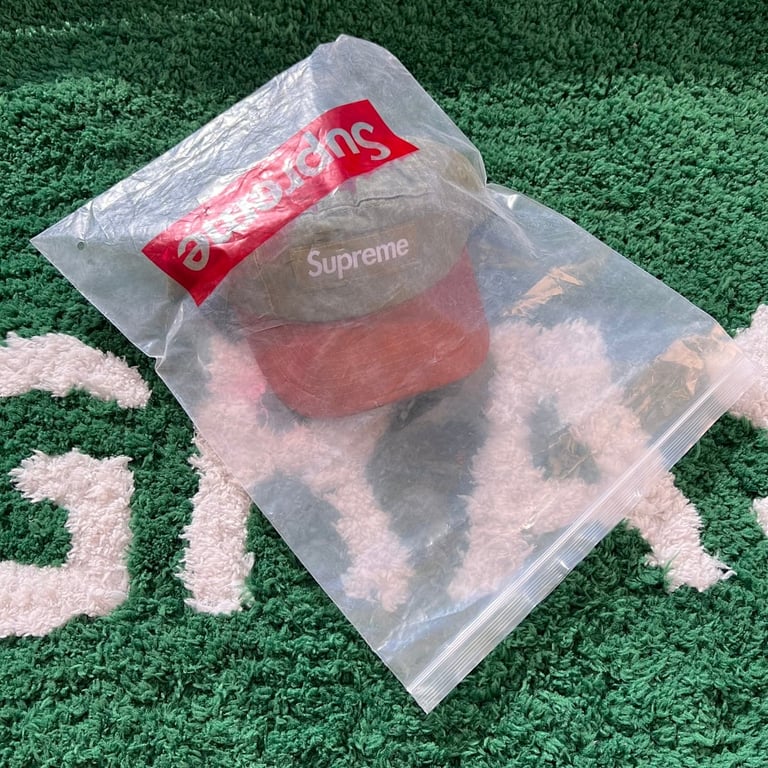 Supreme 5-Panel Camp Cap Olive Orange - 6
