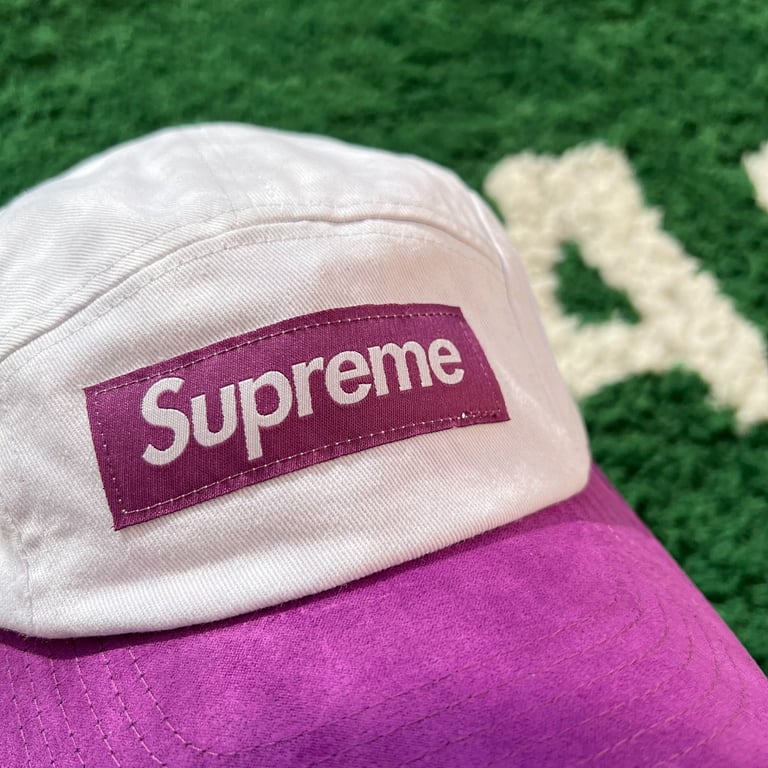 Supreme 5-Panel Camp Cap White Purple - 2