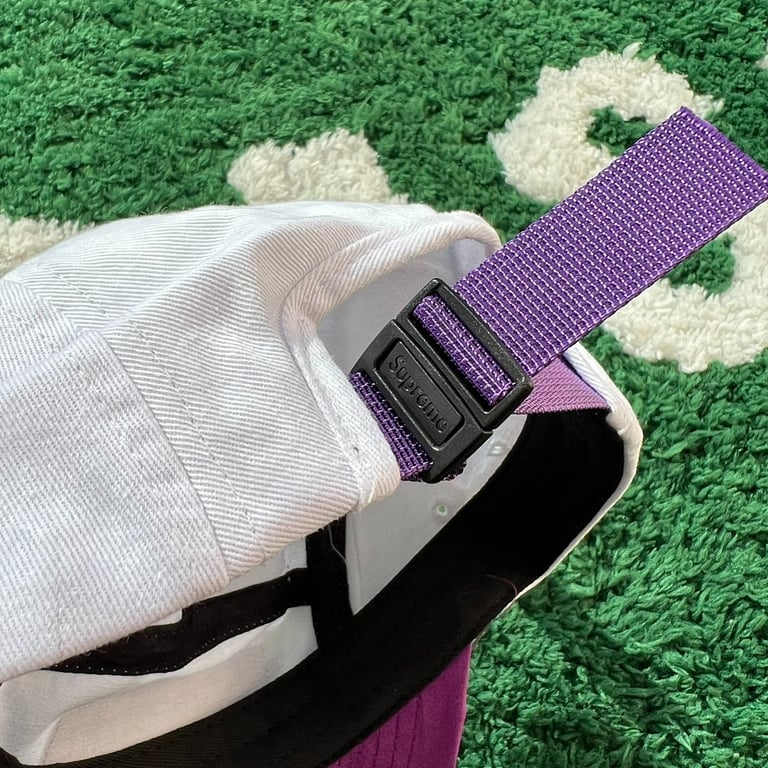 Supreme 5-Panel Camp Cap White Purple - 3