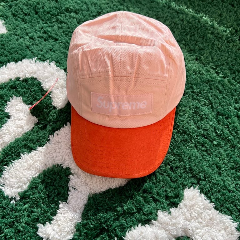Supreme 5-Panel Camp Cap Pink Orange - 3