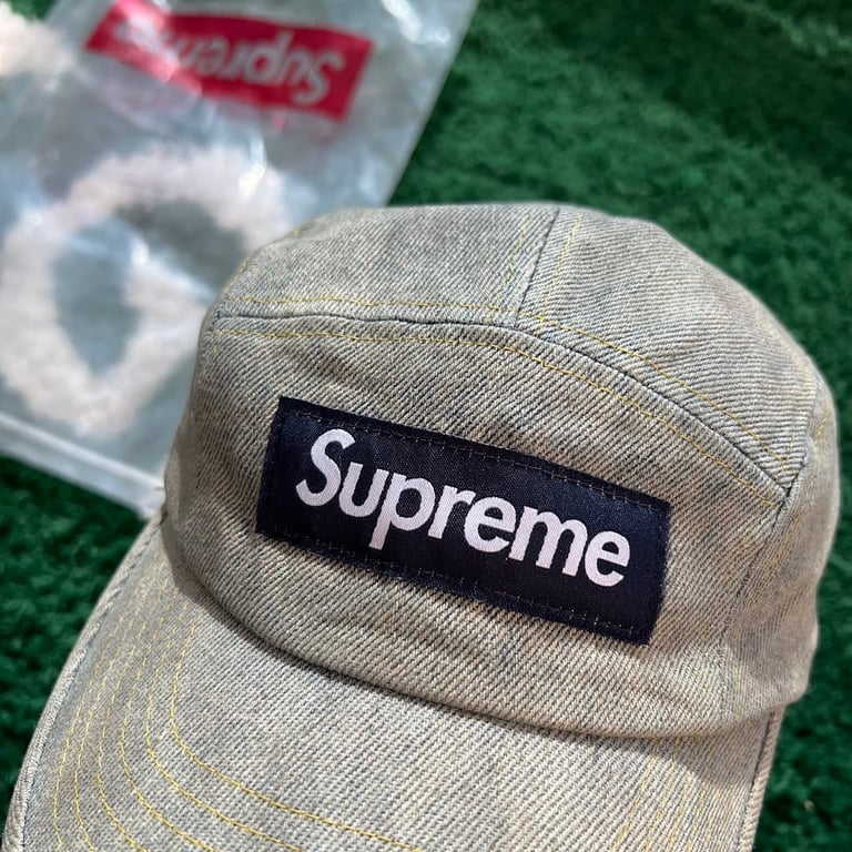 Supreme Denim Camp Cap Grey - 4