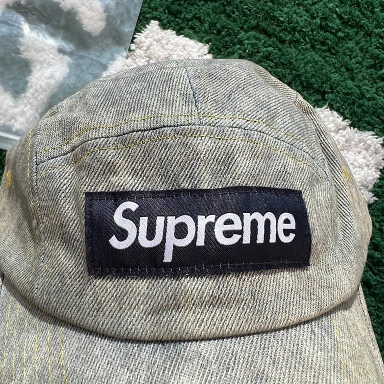 Supreme Denim Camp Cap Grey - 5