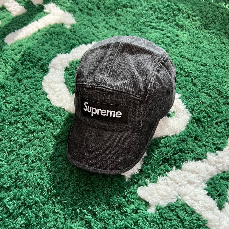 Supreme Washed Denim 5-Panel Cap Black - 2