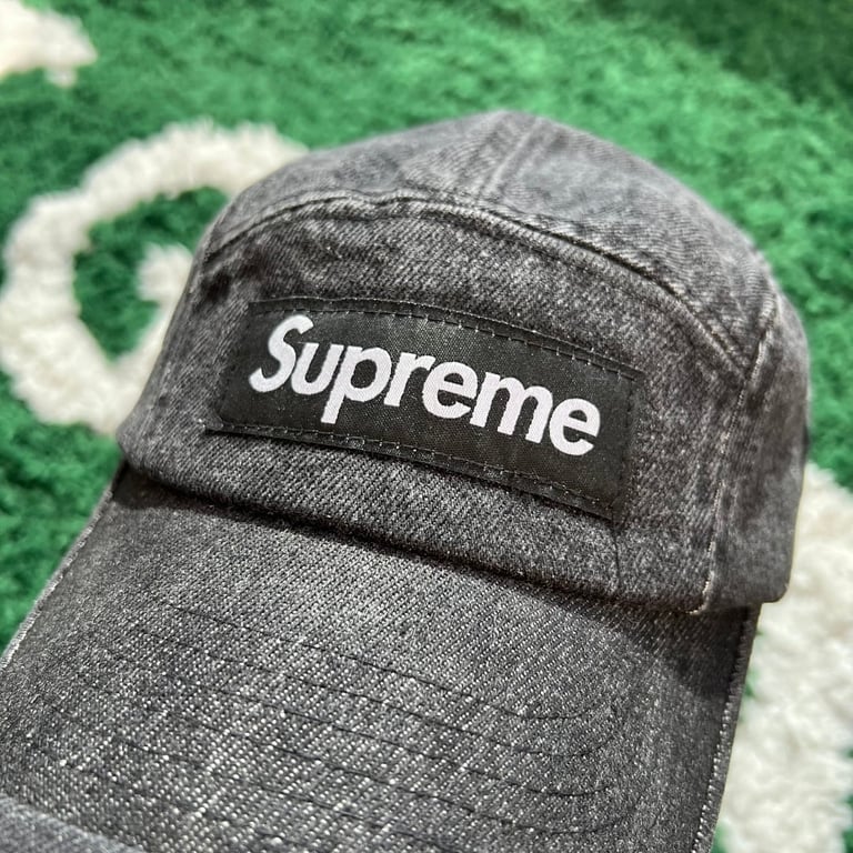 Supreme Washed Denim 5-Panel Cap Black - 3