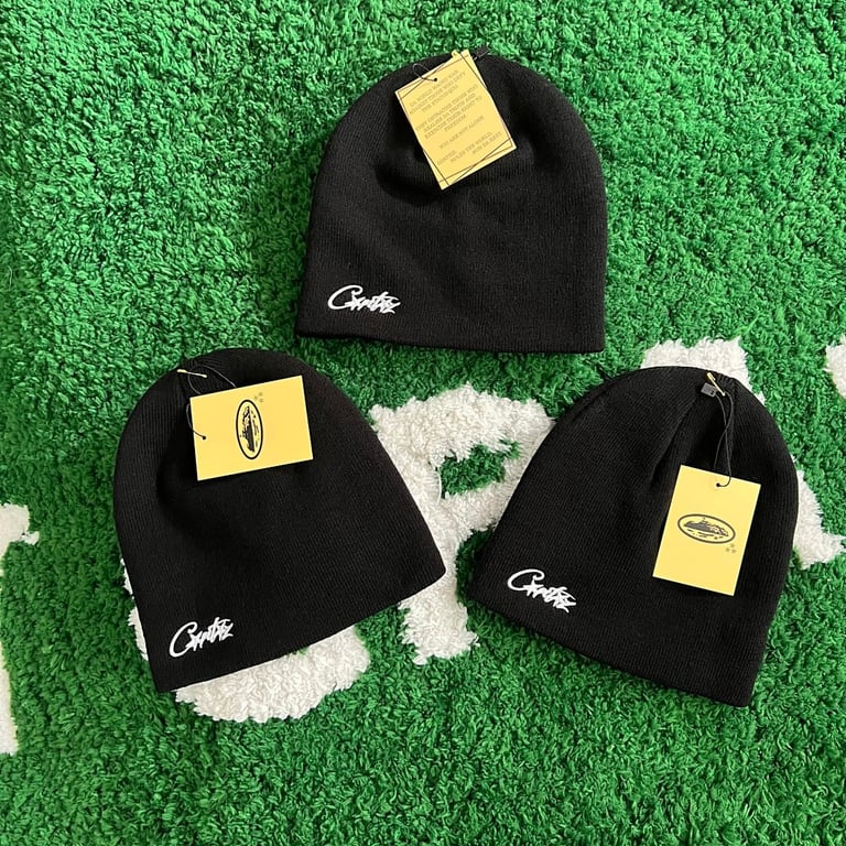 Corteiz Mirco Allstarz Skully Black Beanie - 5