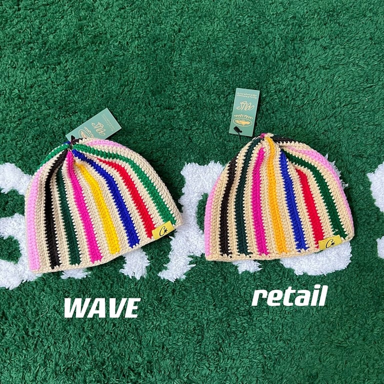 Corteiz Rope Stair & Rainbow Crochet Beanie - 2