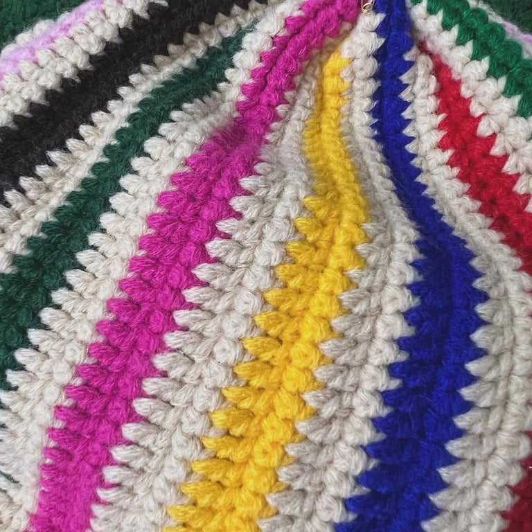 Corteiz Rope Stair & Rainbow Crochet Beanie - 7