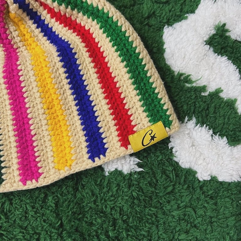 Corteiz Rope Stair & Rainbow Crochet Beanie - 9