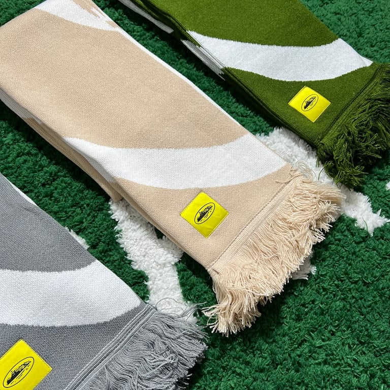 Corteiz Alcatraz Logo Knit Scarf - 15