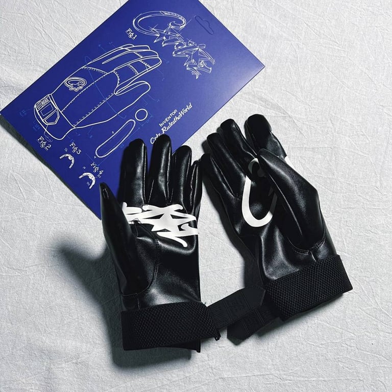 Corteiz Leather Gloves Black - 2