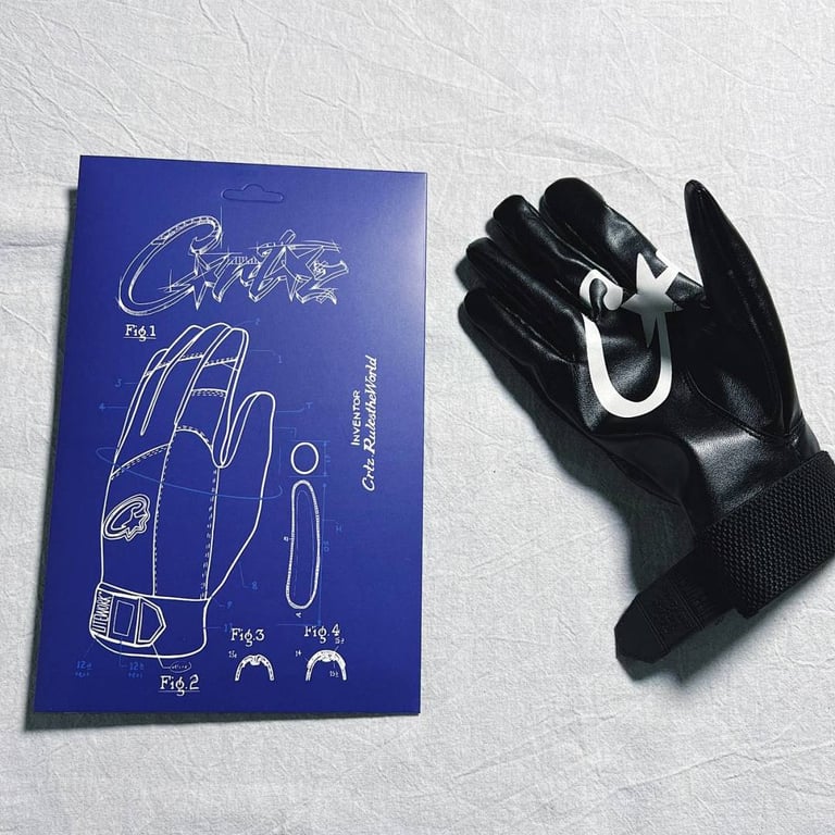 Corteiz Leather Gloves Black - 13