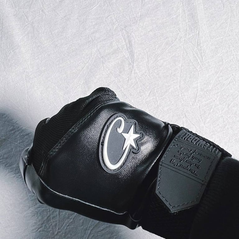 Corteiz Leather Gloves Black - 14
