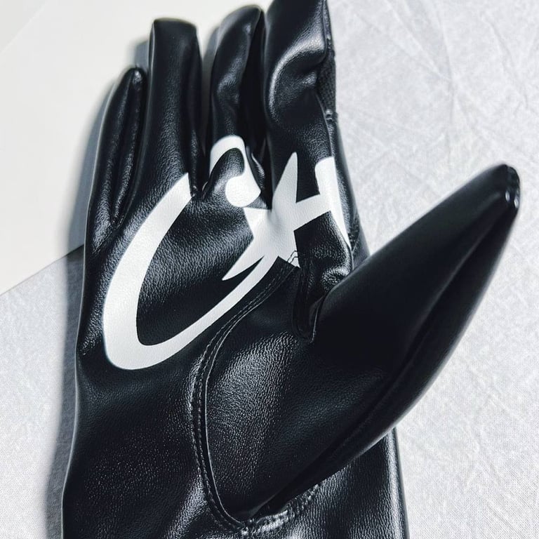 Corteiz Leather Gloves Black - 15