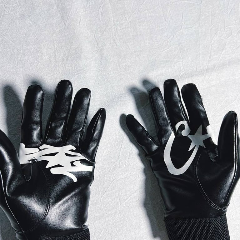 Corteiz Leather Gloves Black - 4