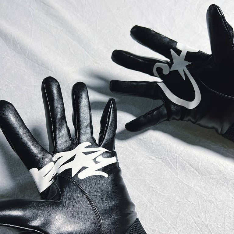 Corteiz Leather Gloves Black - 5