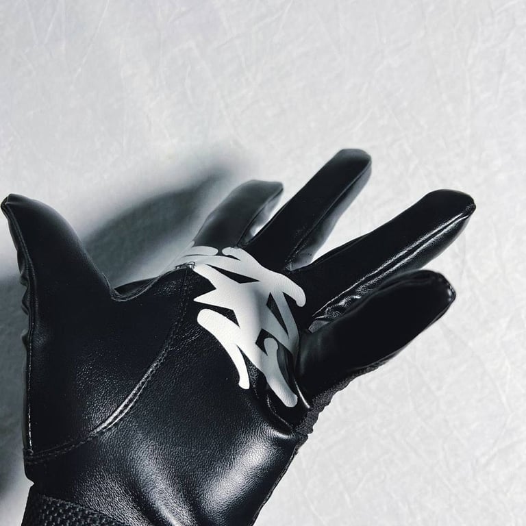 Corteiz Leather Gloves Black - 8