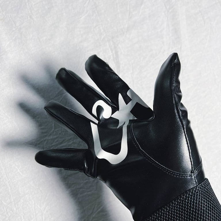 Corteiz Leather Gloves Black - 10