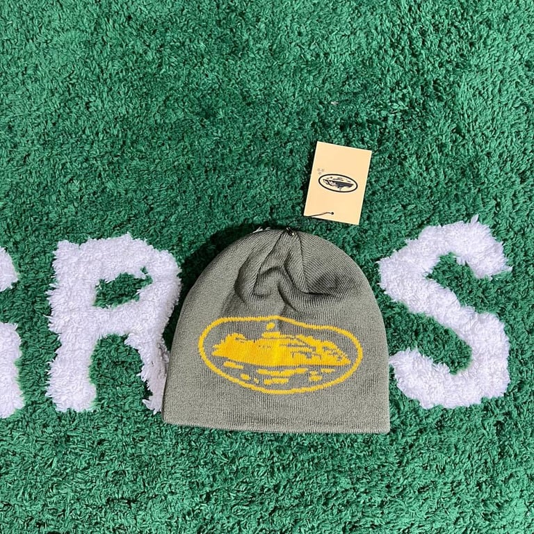 Corteiz Alcatraz Beanie Army Green - 3