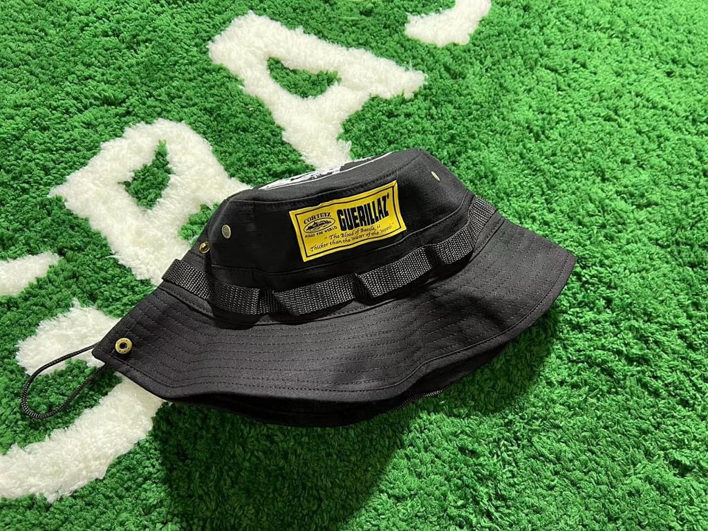 Corteiz Guerillaz Bucket Hat Black - 5