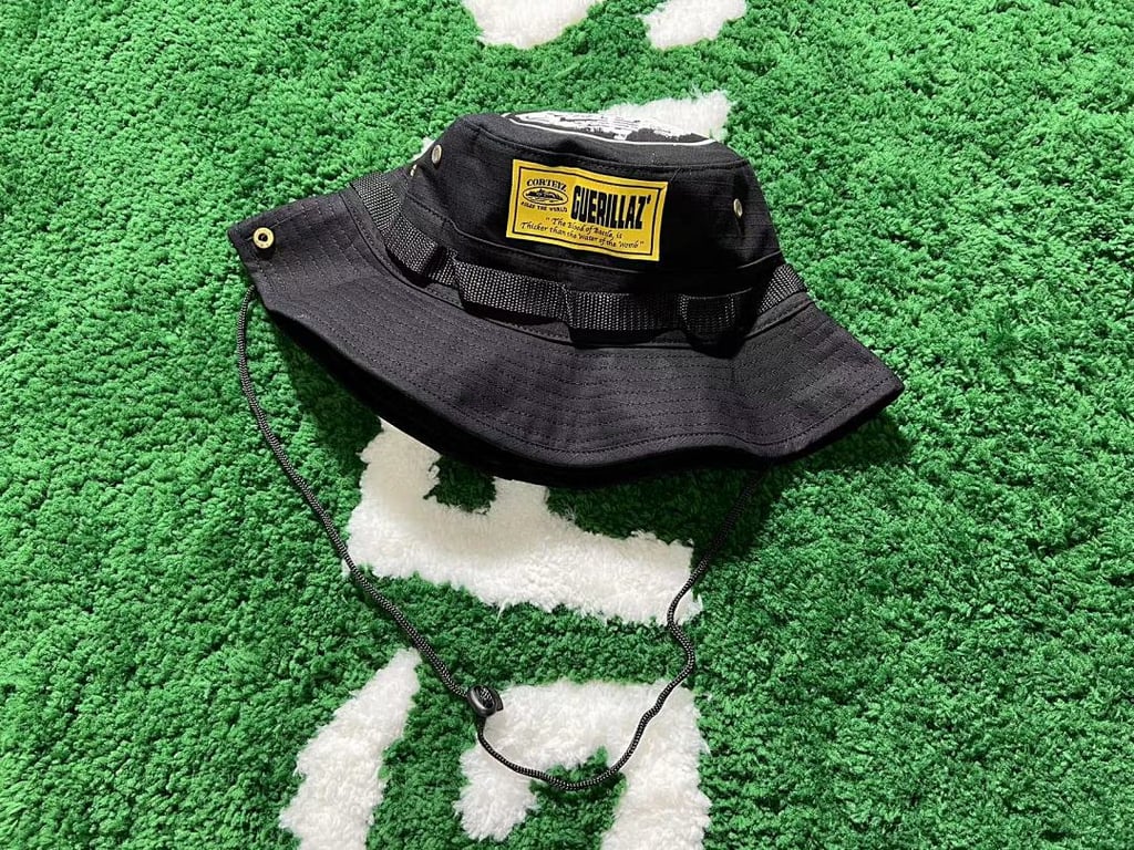 Corteiz Guerillaz Bucket Hat Black - 9