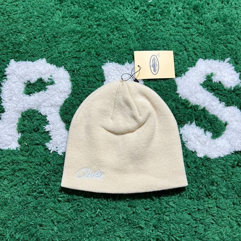 Corteiz Small Logo Beanie Beige - 6