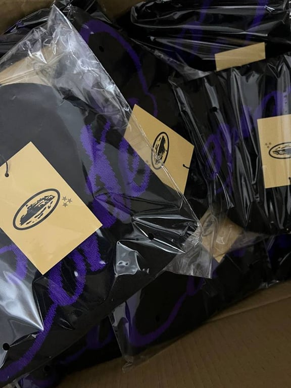 Corteiz Script Beanie Black Purple - 4