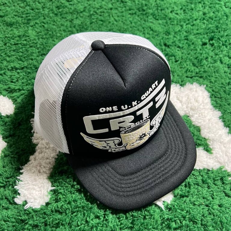 Corteiz One U.K. Quart Trucker Hat Black/White - 12