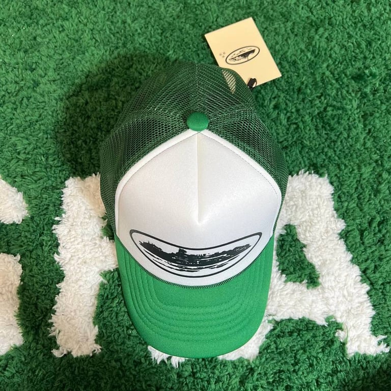Corteiz Alcatraz Trucker Hat White/Green - 3