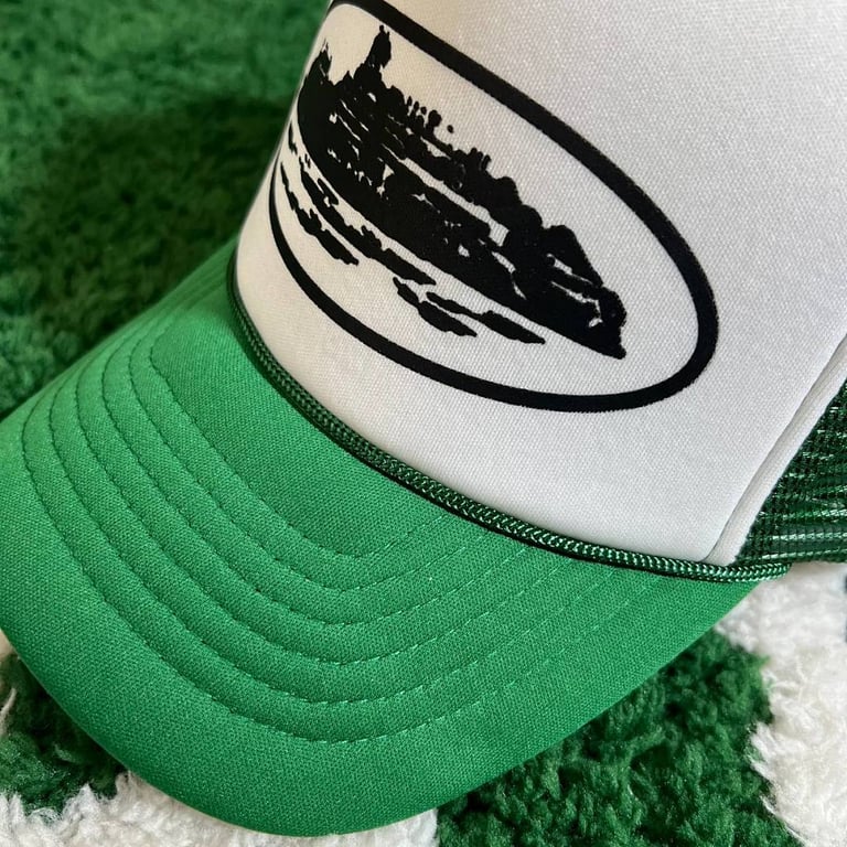 Corteiz Alcatraz Trucker Hat White/Green - 4