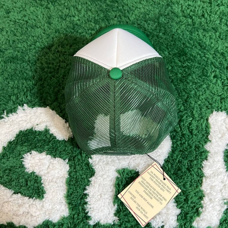 Corteiz Alcatraz Trucker Hat White/Green - 6