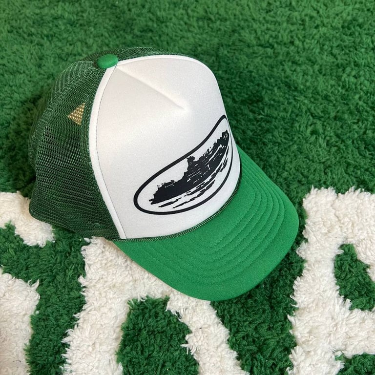 Corteiz Alcatraz Trucker Hat White/Green - 7