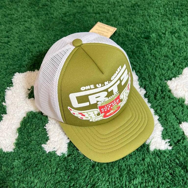 Corteiz Special Speed Oils Trucker Hat Green - 7