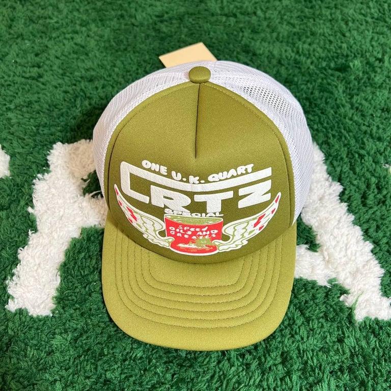 Corteiz Special Speed Oils Trucker Hat Green - 9