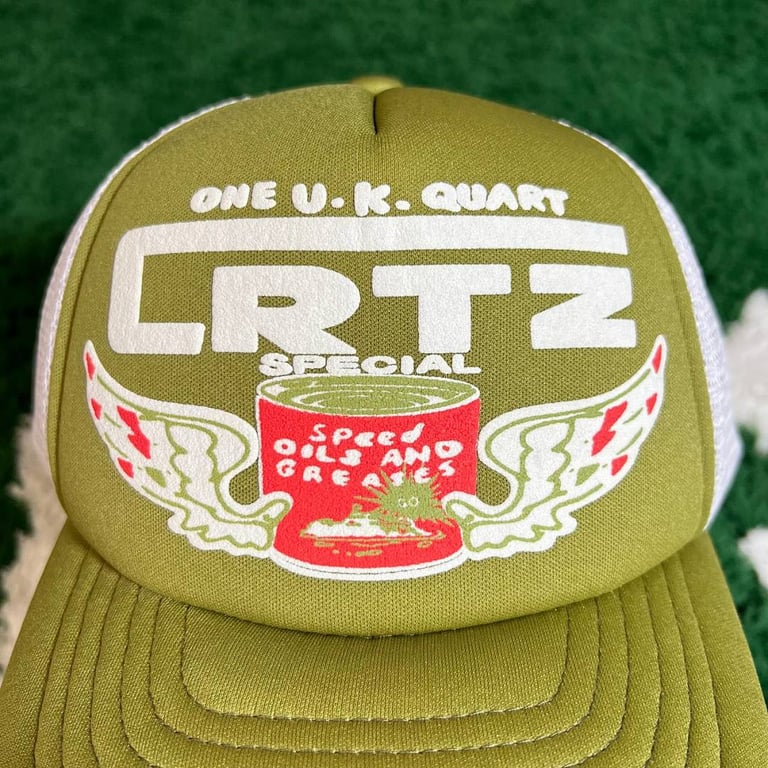 Corteiz Special Speed Oils Trucker Hat Green - 10