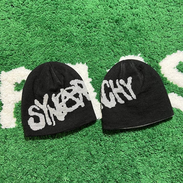 Syna World “Synarchy” Reversible Beanie Black/Grey - 11