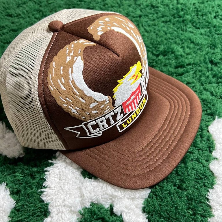 Corteiz Eagle Trucker Hat Brown - 3