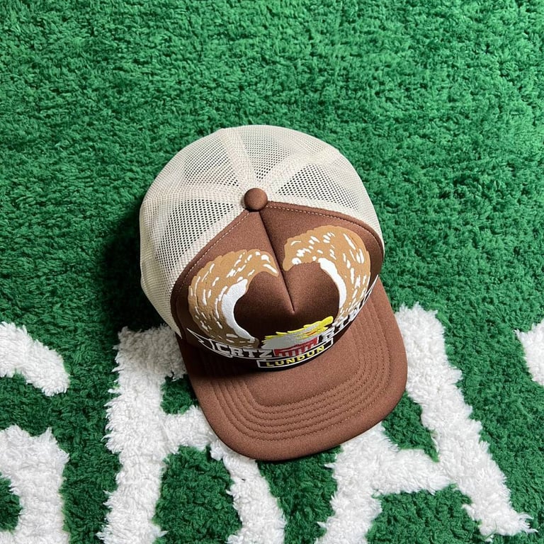 Corteiz Eagle Trucker Hat Brown - 5